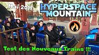 Disneyland : Space Mountain presque Hyper !!! Test du Nouveau Train Star Wars 2017 !!!