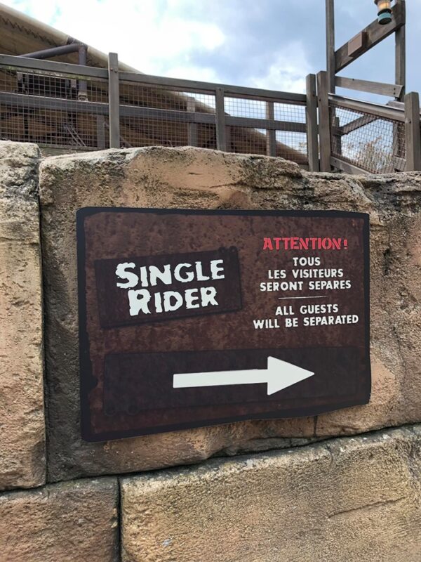 Disneyland Une file Single Rider pour l