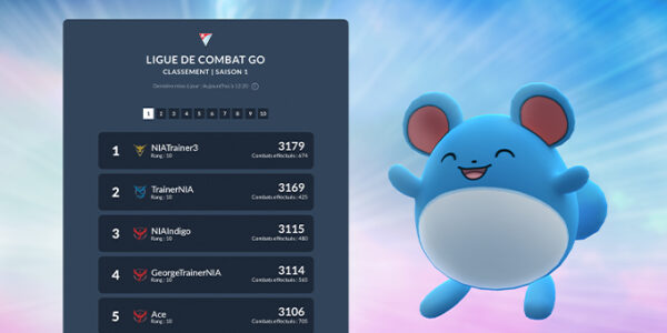 #PokemonGo : Lancement du classement de Combat Go