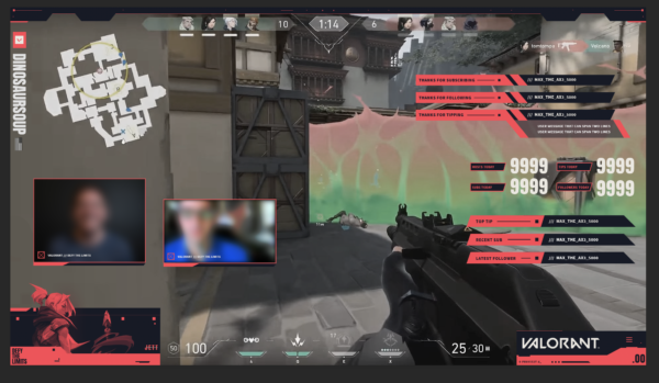 Des overlays de stream pour Valorant