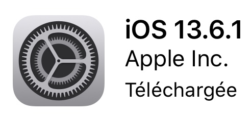 Mise à jour iOS 13.6.1