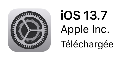 Mise à jour iOS 13.7