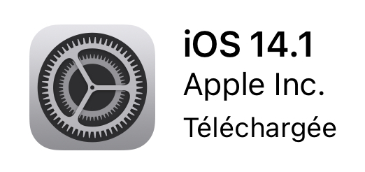 Mise a jour iOS 14.1 disponible !