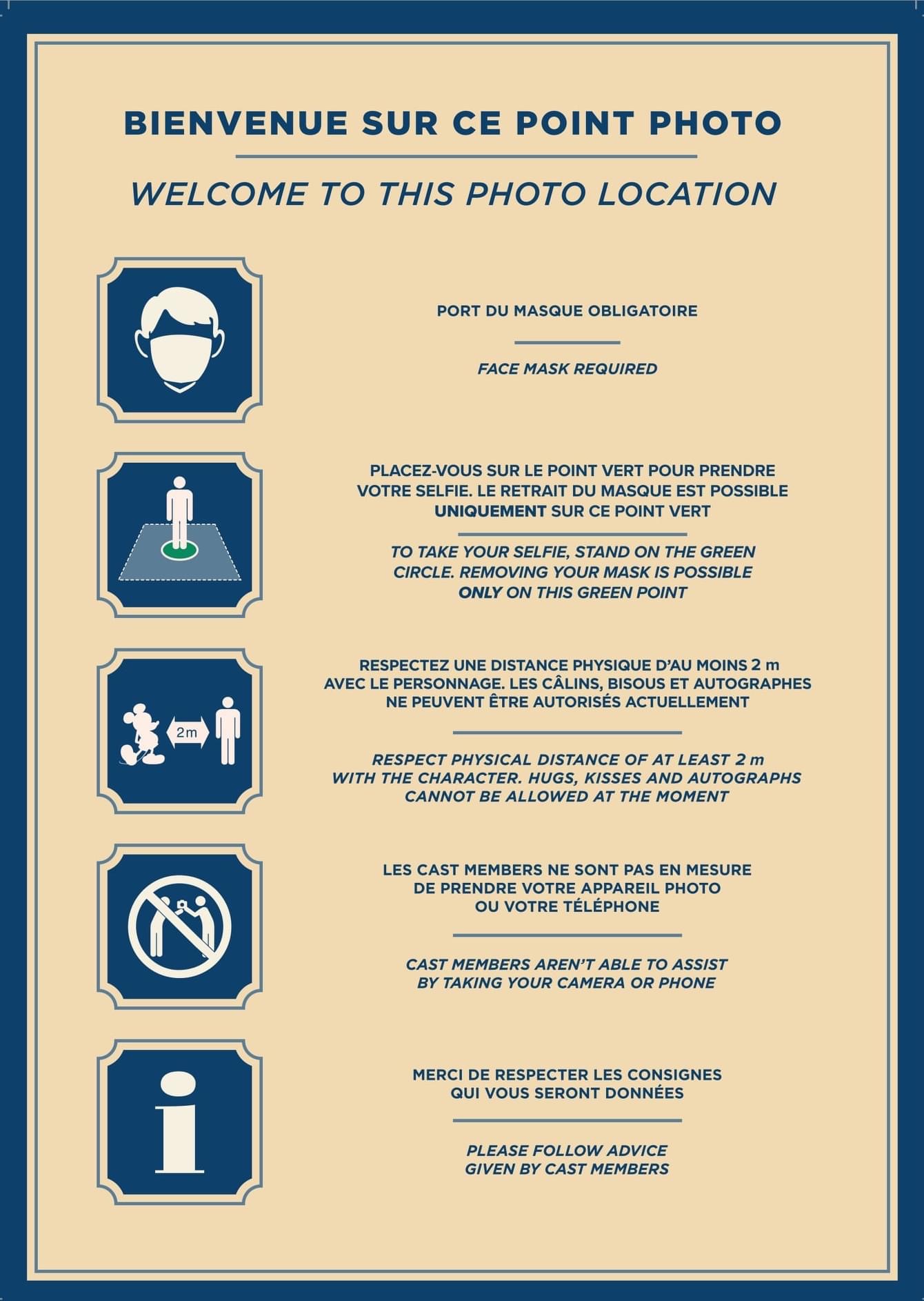 Points photos sans masques à Disneyland Paris ?