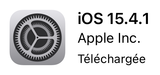 Mise à jour iOS 15.4.1 disponible !