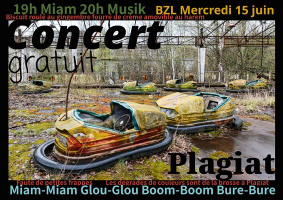 Concert Plagiat le 15 juin 2022 à Bure (gratuit)