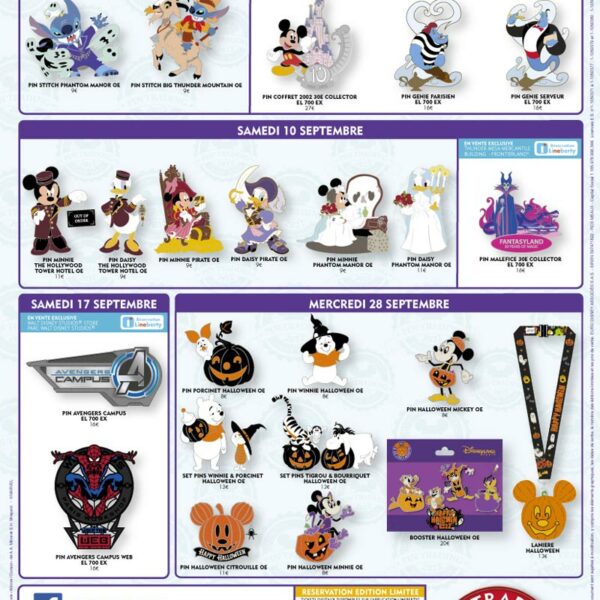 Pin Trading Disneyland Paris Septembre 2022