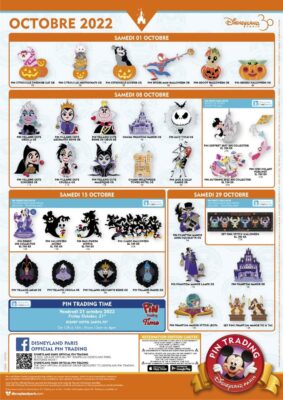 Pin Trading Disneyland Paris Octobre 2022