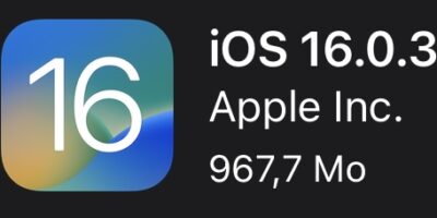 La mise à jour iOS 16.0.3 est disponible !