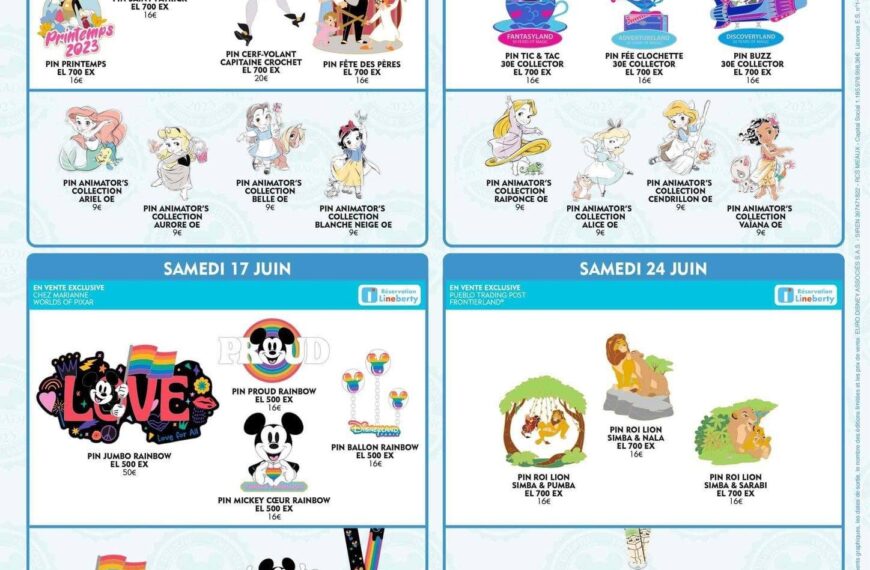Pin Trading Disneyland Paris Juin 2023