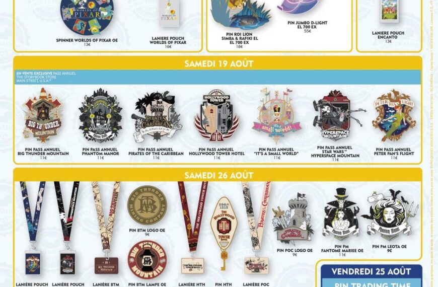 Pin Trading Disneyland Paris Août 2023