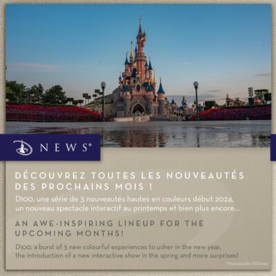 Nouveautés 2023-2024 Disneyland Paris