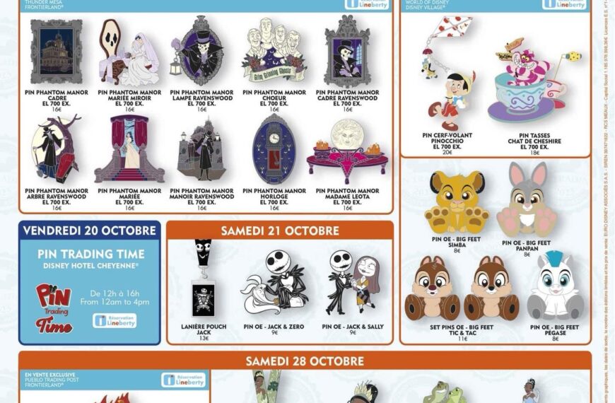 Pin Trading Disneyland Paris Octobre 2023
