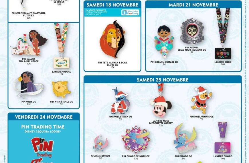 Pin Trading Disneyland Paris Novembre 2023