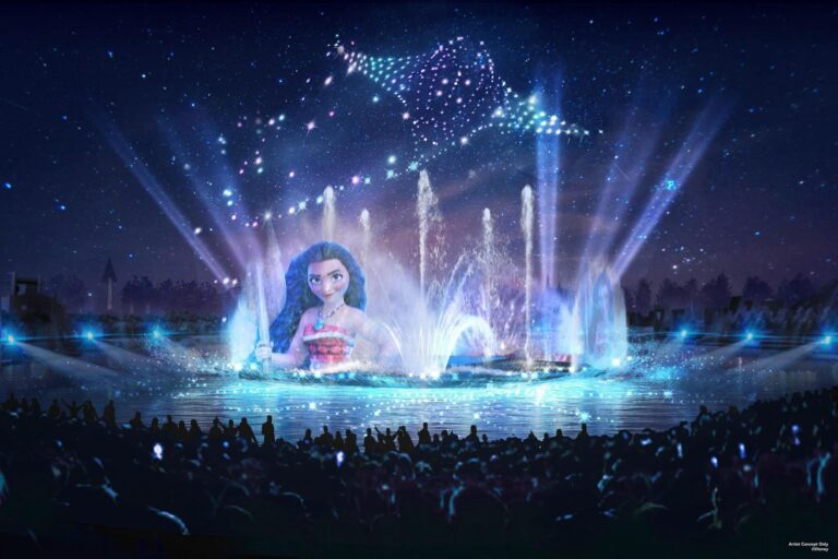 Spectacle sur le tout nouveau Lac Central de Disneyland Paris