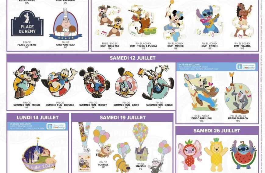 Les Pins Disney de Juillet 2025 : Un…