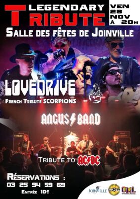 Legendary Tribute : une soirée rock exceptionnelle ce soir à Joinville