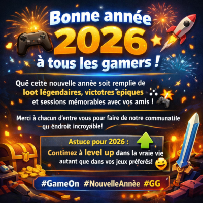 Nous vous souhaitons une Bonne Année 2026 !