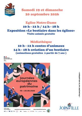 Le Bestiaire s’invite dans les églises de Joinville le 19 et 20 septembre